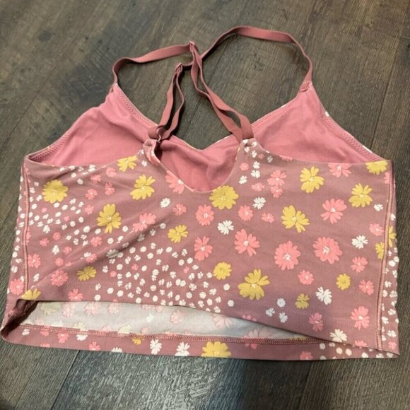 Aerie Ditsy Floral Athleisure sports bra  tank top M - Picture 4 of 5